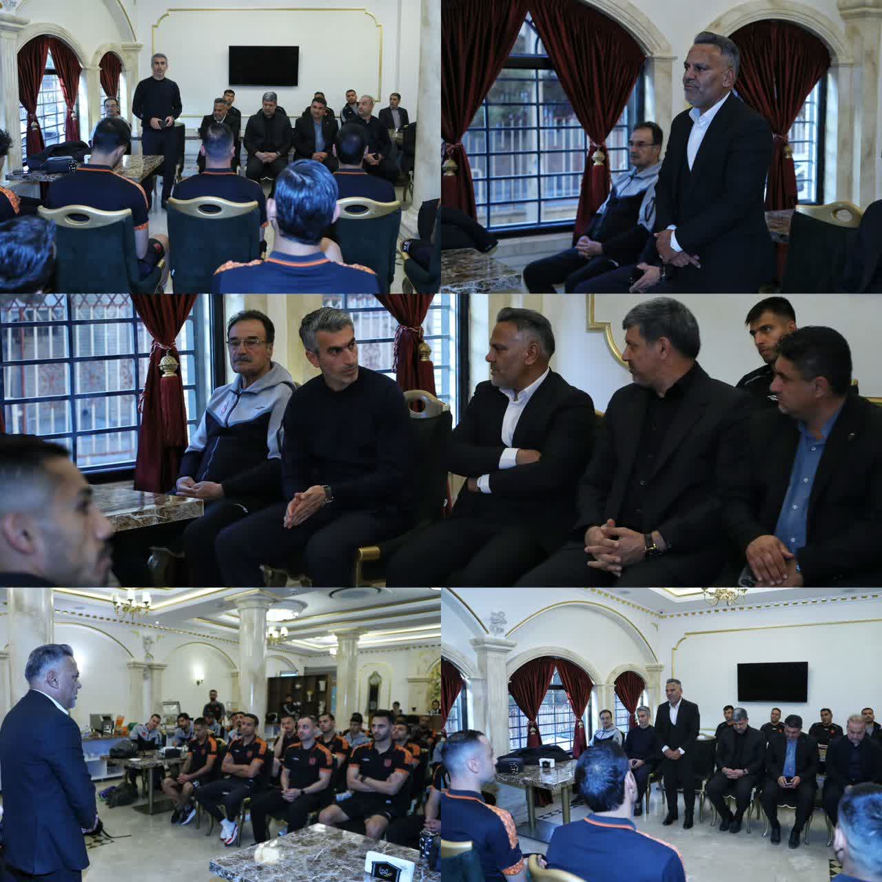 حضور سرپرست جدید باشگاه مس رفسنجان در اردوی تیم فوتبال مس پیش از دیدار مقابل استقلال