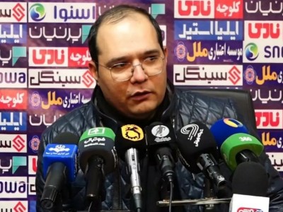 خشم و صحبت های تند محمد ربیعی سر مربی مس رفسنجان بعد از داوری سیاه بازی مس رفسنجان و نساجی