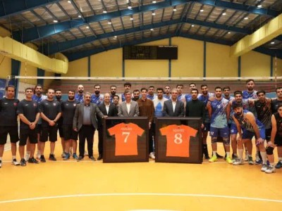 بازدید مدیرعامل و رئیس هیأت‌مدیره ، باشگاه صنعت مس رفسنجان از تمرینات تیم والیبال