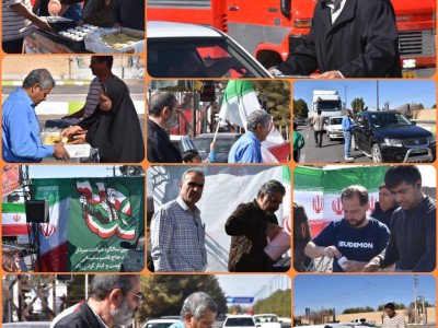 برپایی موکب باشگاه مس رفسنجان برای پذیرایی از زائران سردار مقاومت